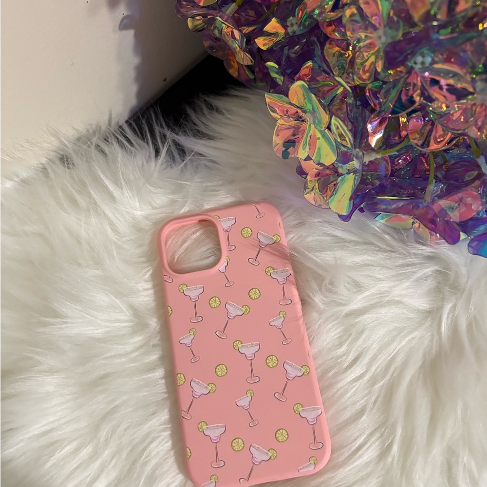 Pink Cocktail Pattern Phone Case